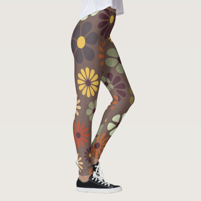 Hippie Daisies Leggings rétro (Droite)