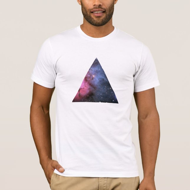 Hippie de T-shirt de triangle de nébuleuse de (Devant)