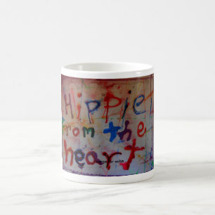 hippie des tasses d'abrégé sur coeur