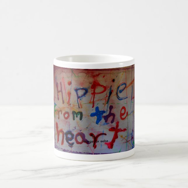 hippie des tasses d'abrégé sur coeur (Centre)