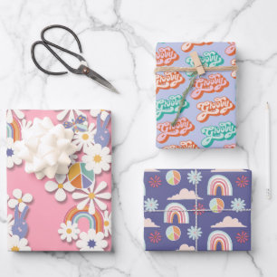 Hippie fête d'anniversaire Peri envelopper feuille