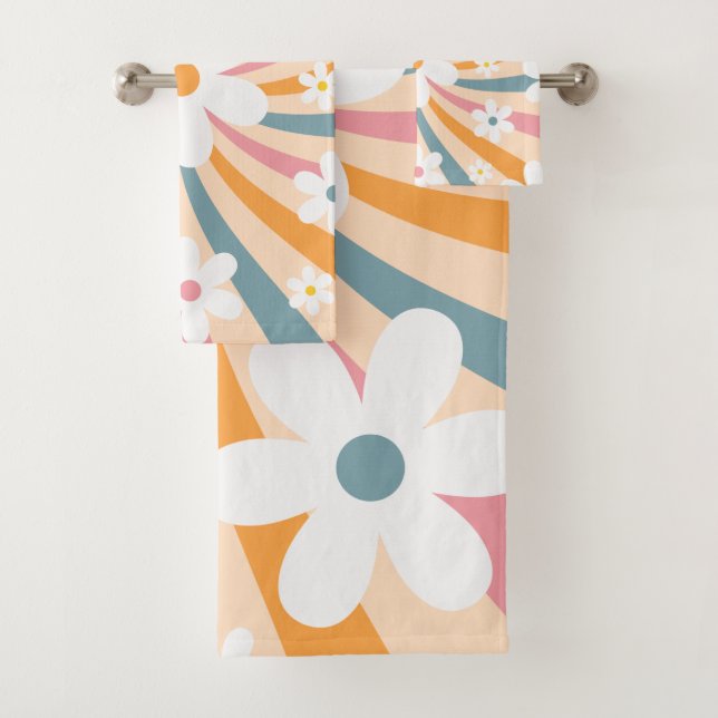 Hippie florale Super rétro couleur soleil margueri (En situation)