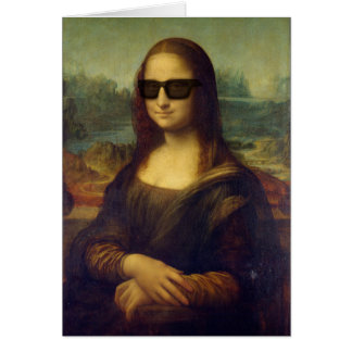Hippie heureux drôle Mona Lisa aux nuances