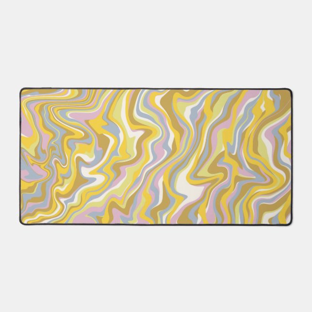 Hippie les années 70 Marbre Vert Liquide Swirl Boh (Recto)