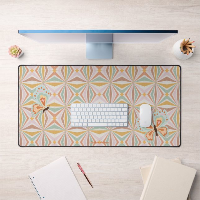 Hippie Papillon Psychédélique 60s les années 70 ro (Bureau 1)