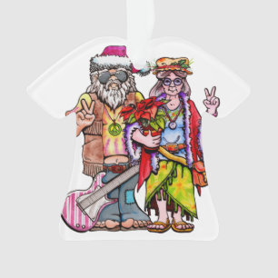 Hippie Père Noël Couple