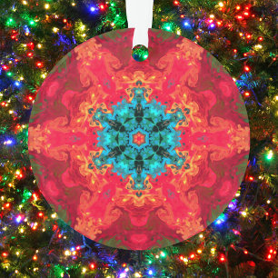 Hippie psychédélique bleu et rouge