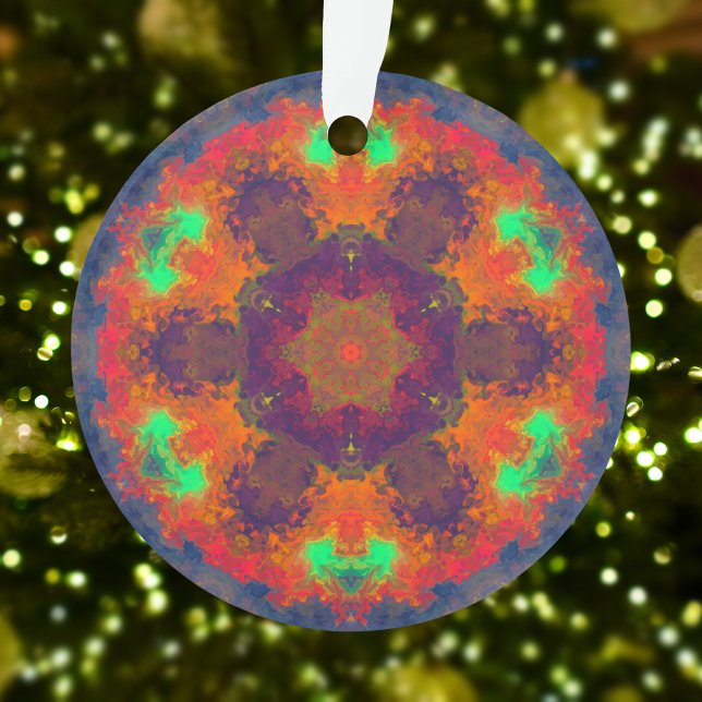 Hippie psychédélique violet orange et vert (Créateur téléchargé)
