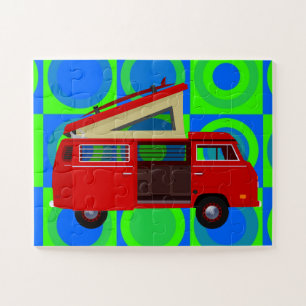 HIPPIE RETRO VAN JIGSAW PUZZLE FACILE