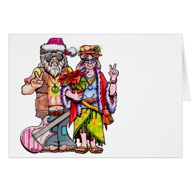 Hippie Santa Couple (Devant horizontal)