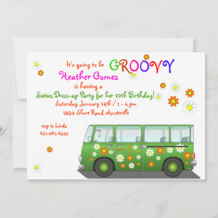 Hippie Van Invitation