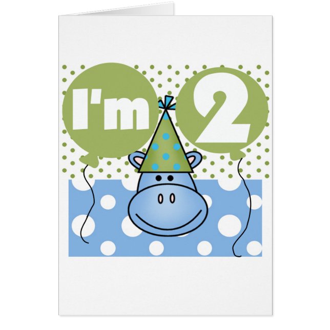 Hippo 2e Anniversaire Tshirts et cadeaux (Devant)