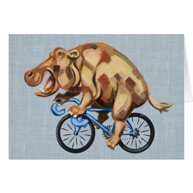 Hippo à vélo (Devant horizontal)