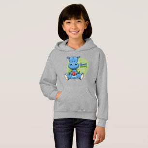 Hippo de dessin   Sweat - shirt à capuche de bascu