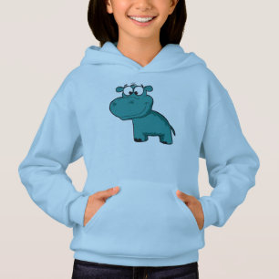 Hippo heureux bleu