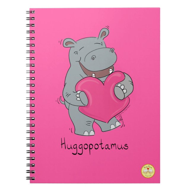 Hippo Hugs Carnet de la Saint Valentin (Devant)