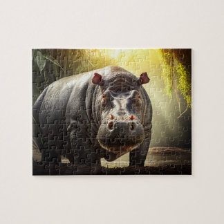 Hippo Jigsaw Puzzle - Jungle