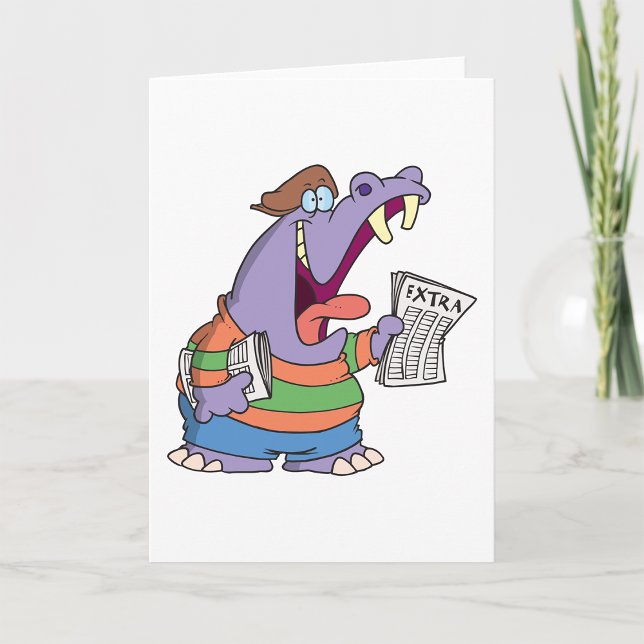 Hippo Journal Garçon Cartes de voeux (Créateur téléchargé)
