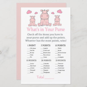 Hippo rose Qu'y a-t-il dans votre sac à main