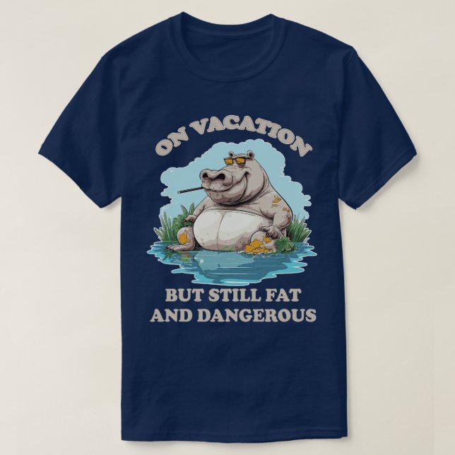 Hippo Vacation TShirt (Design devant)