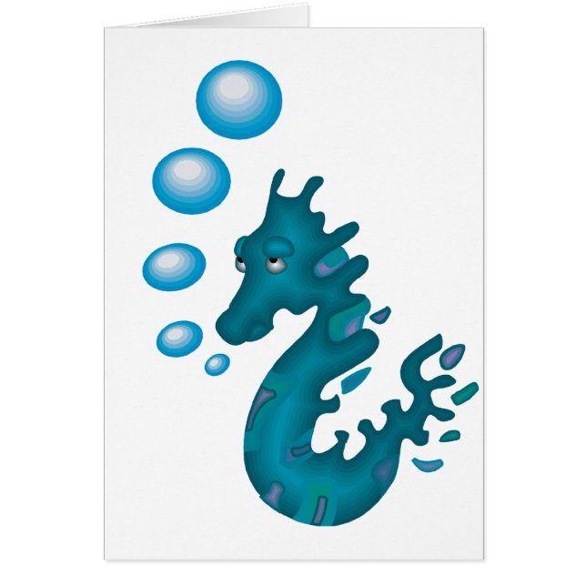 Hippocampe bleu (Devant)