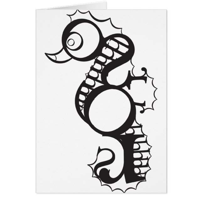 Hippocampe dans le type (Devant)