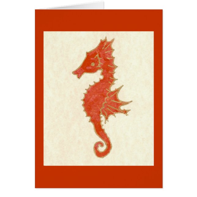 HIPPOCAMPE DANS L'ORANGE (Devant)