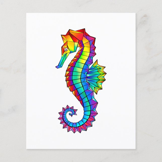 Hippocampe polygonal arc-en-ciel (Devant)