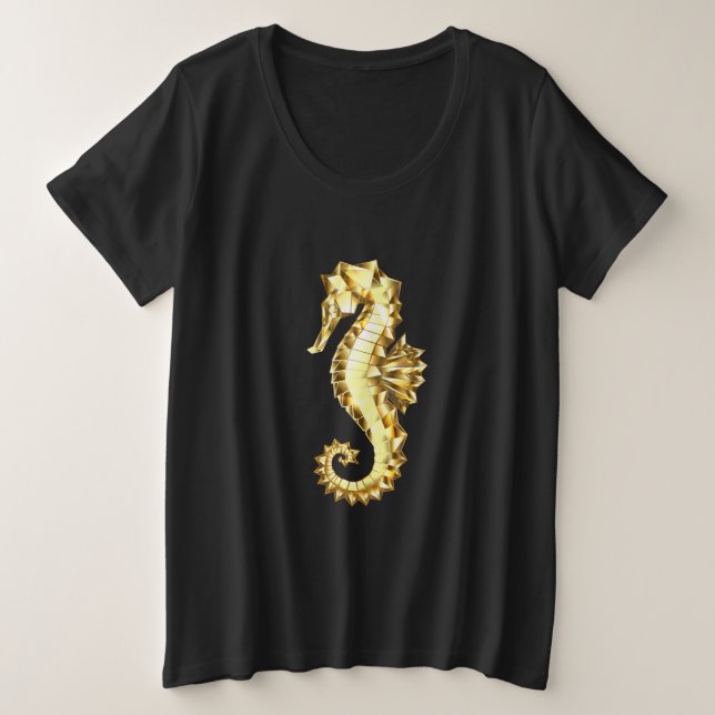 Hippocampe Polygonal Or (Design devant)