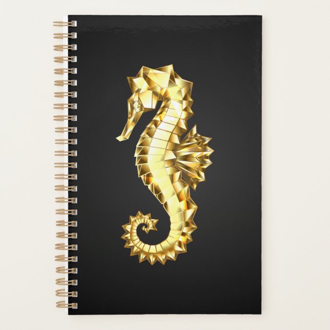 Hippocampe Polygonal Or (Devant)