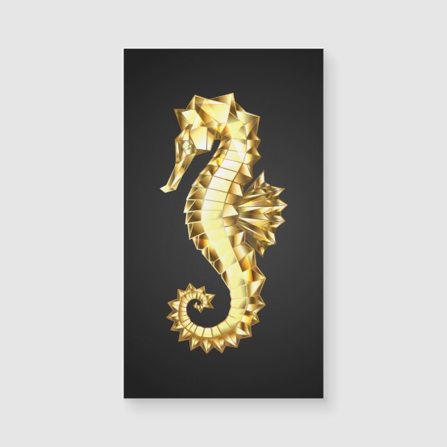 Hippocampe Polygonal Or (Devant)
