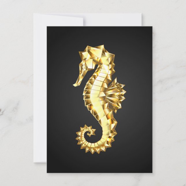 Hippocampe Polygonal Or (Devant)