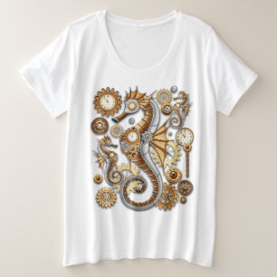 Hippocampe Steampunk Surrealiste Vintage