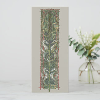 Hippocampes et algues, Art Nouveau Vintage