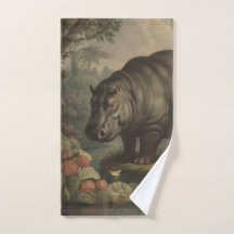 Hippopotame Botanique Vintage