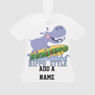 Hippopotame de surfer