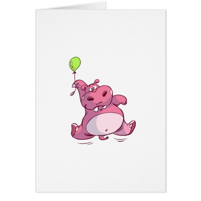 HIPPOPOTAME ROSE MIGNON SUR LE BALLON (Devant)