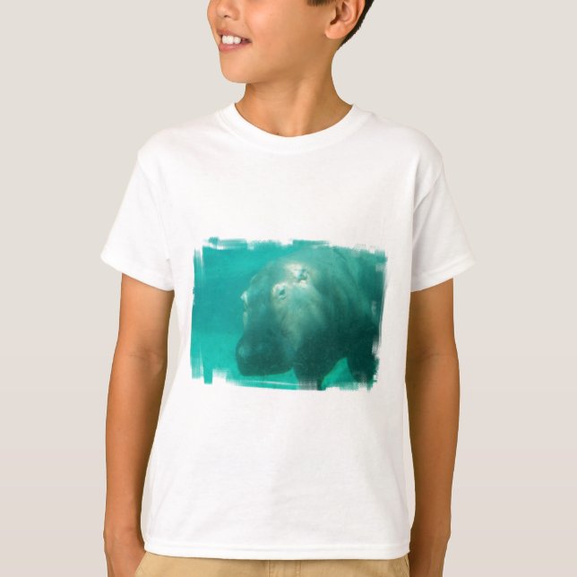 Hippopotame sous le T-shirt de la jeunesse de (Devant)