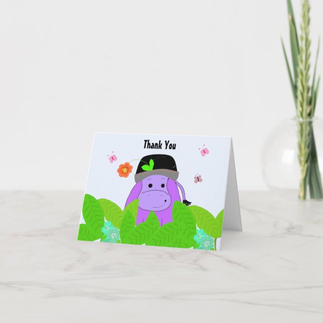 Hippopotame Violet Merci (Devant)