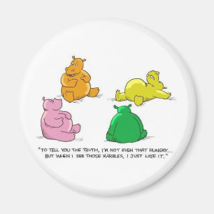 Hippopotames affamés ! - Aimant