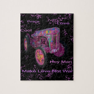 Hippy Love Tracteur, Jigsaw Puzzle