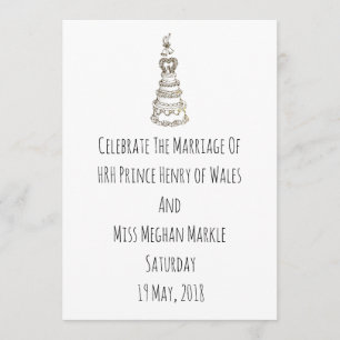 Hipster Mod Harry et Meghan Faire-part de mariage