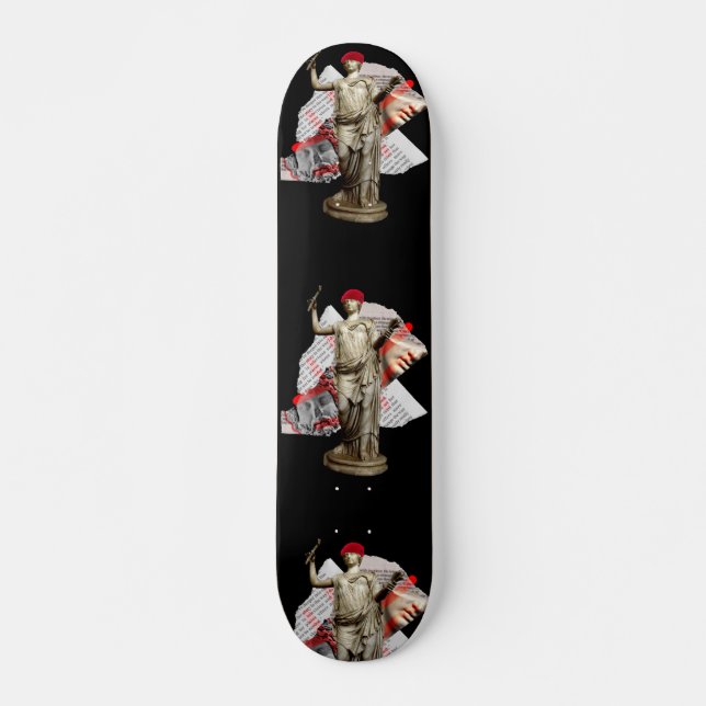 Hipster Statue Skateboard (Devant)