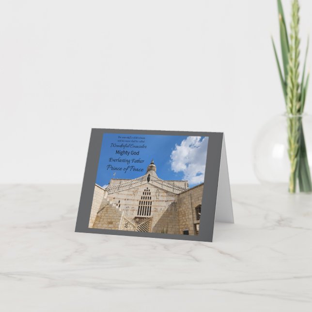 His Name is Wonderful Counselor Card (Devant)