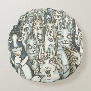 Hiss N'Fitz CAT PARTY ACCENT COUSSIN Round