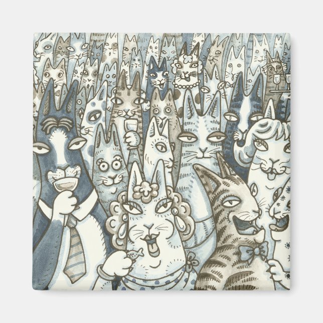 Hiss N'Fitz CAT PARTY MAGNET (Devant)