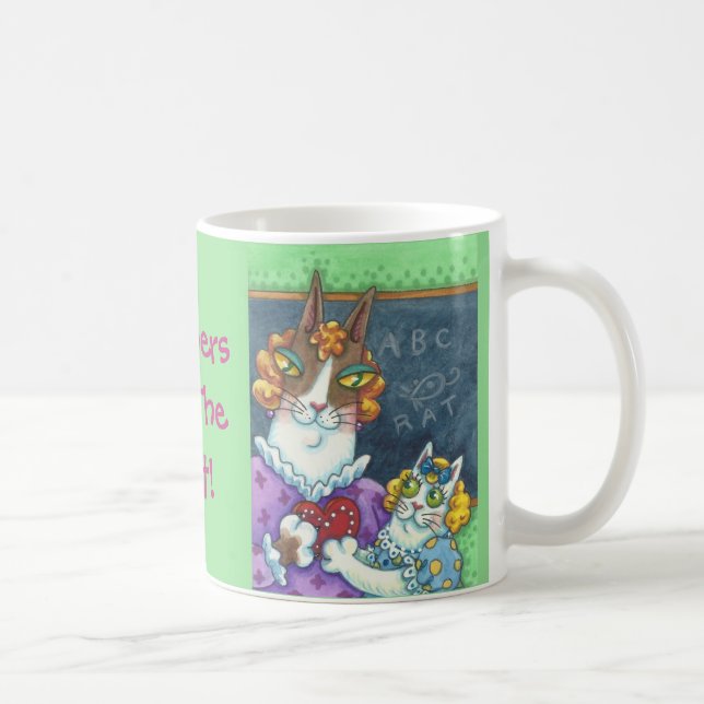 Hiss N'Fitz Pet de l'enseignant VALENTINE CAT MUG (Droite)