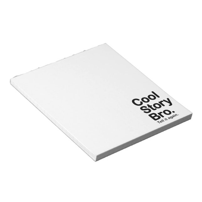 Histoire Cool Frangin. Bloc-notes (Incliné)