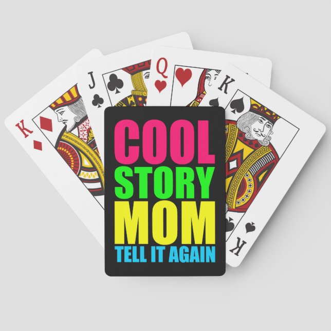 Histoire Cool Maman Cartes à Jouer (dos)