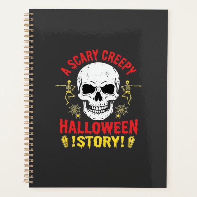 Histoire de crâne de Halloween effrayant et flippa (Devant)